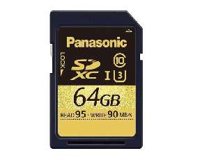 Panasonic introduces first 64, 48GB memory cards